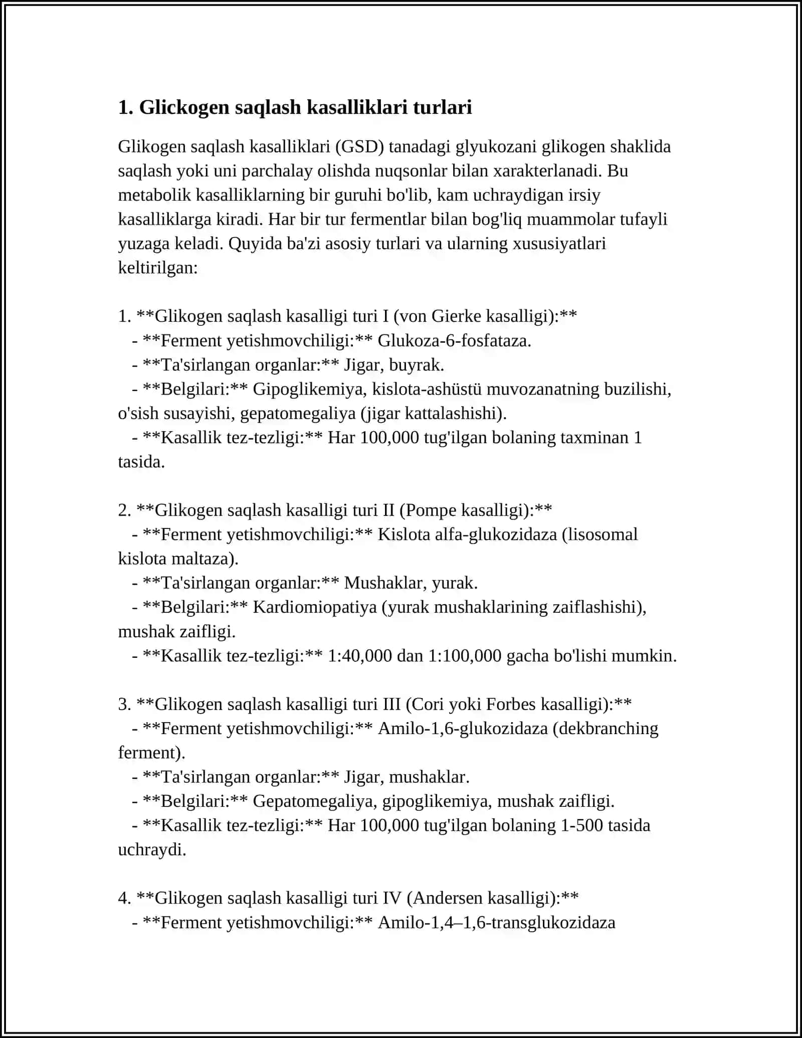 GLIKOGEN KASALLIKLARI 3