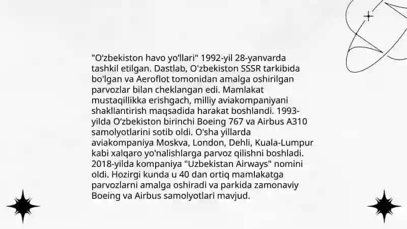 Oʻzbekiston havo yoʻllari ilk samolyoti 3