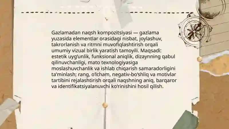 Gazlamadan naqsh kompozitsiyasi 3