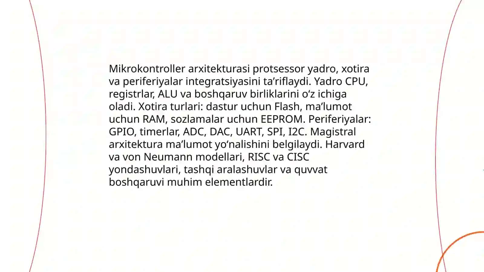 Mikrokontroller arxitekturasi 3