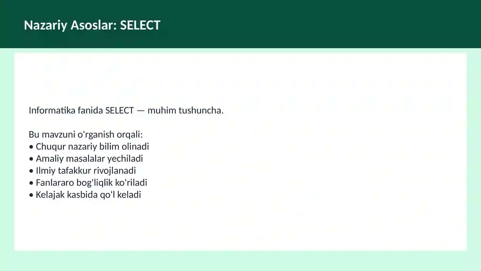 INFORMATIKA SQL 3