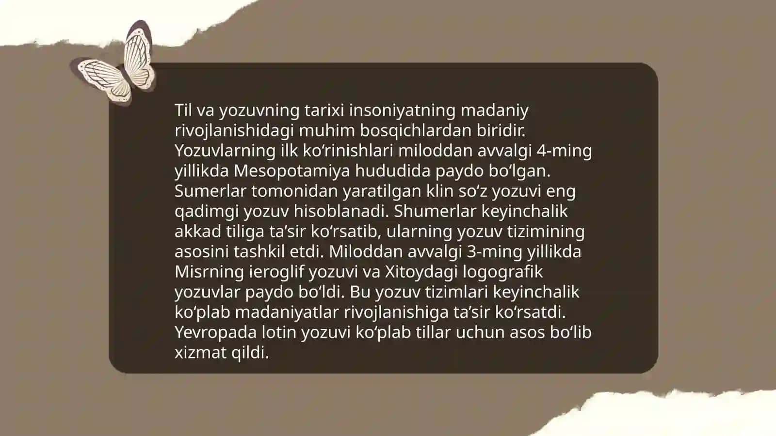 Til va yozuv masalalari 3
