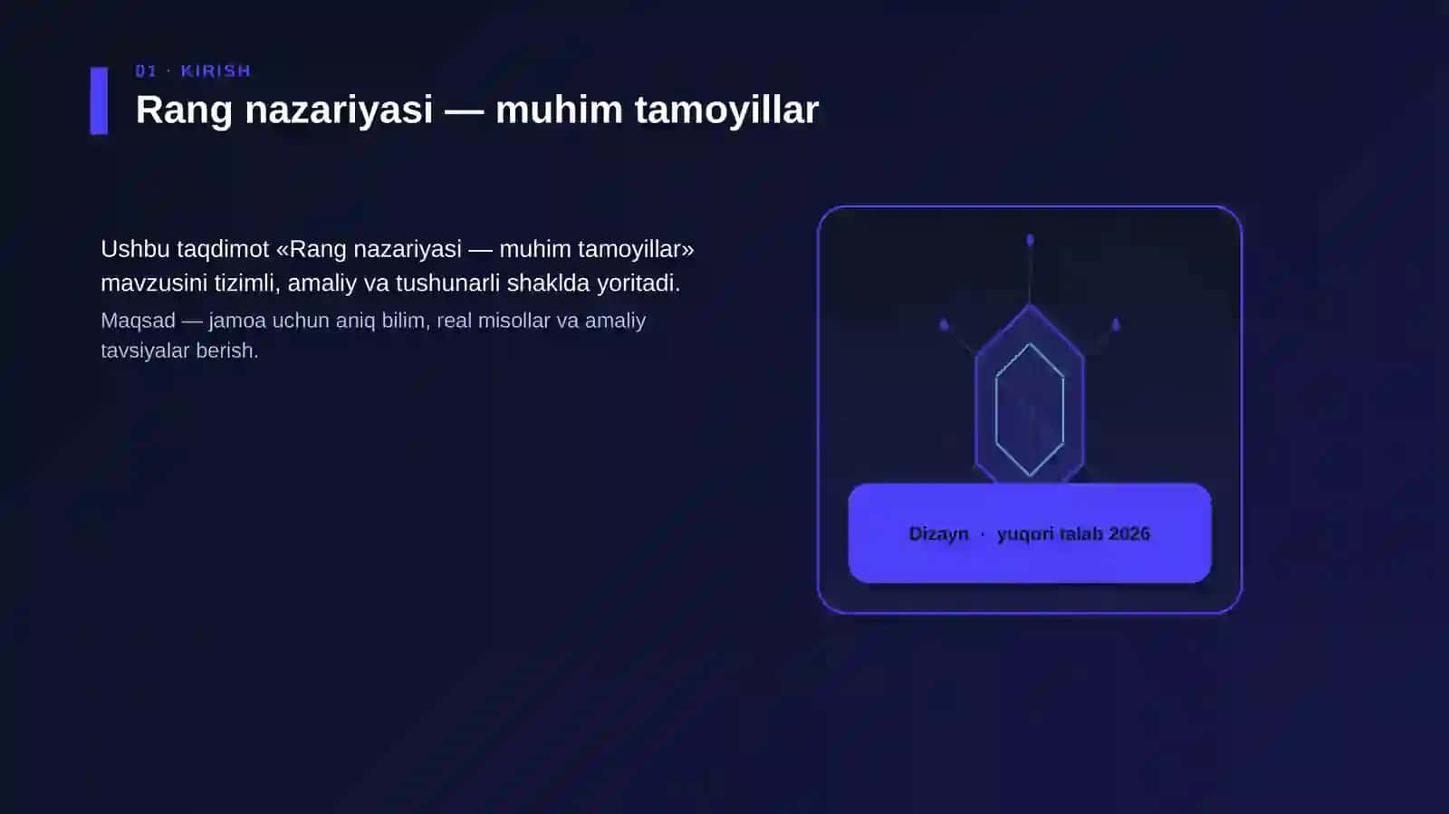 Rang nazariyasi — muhim tamoyillar 3