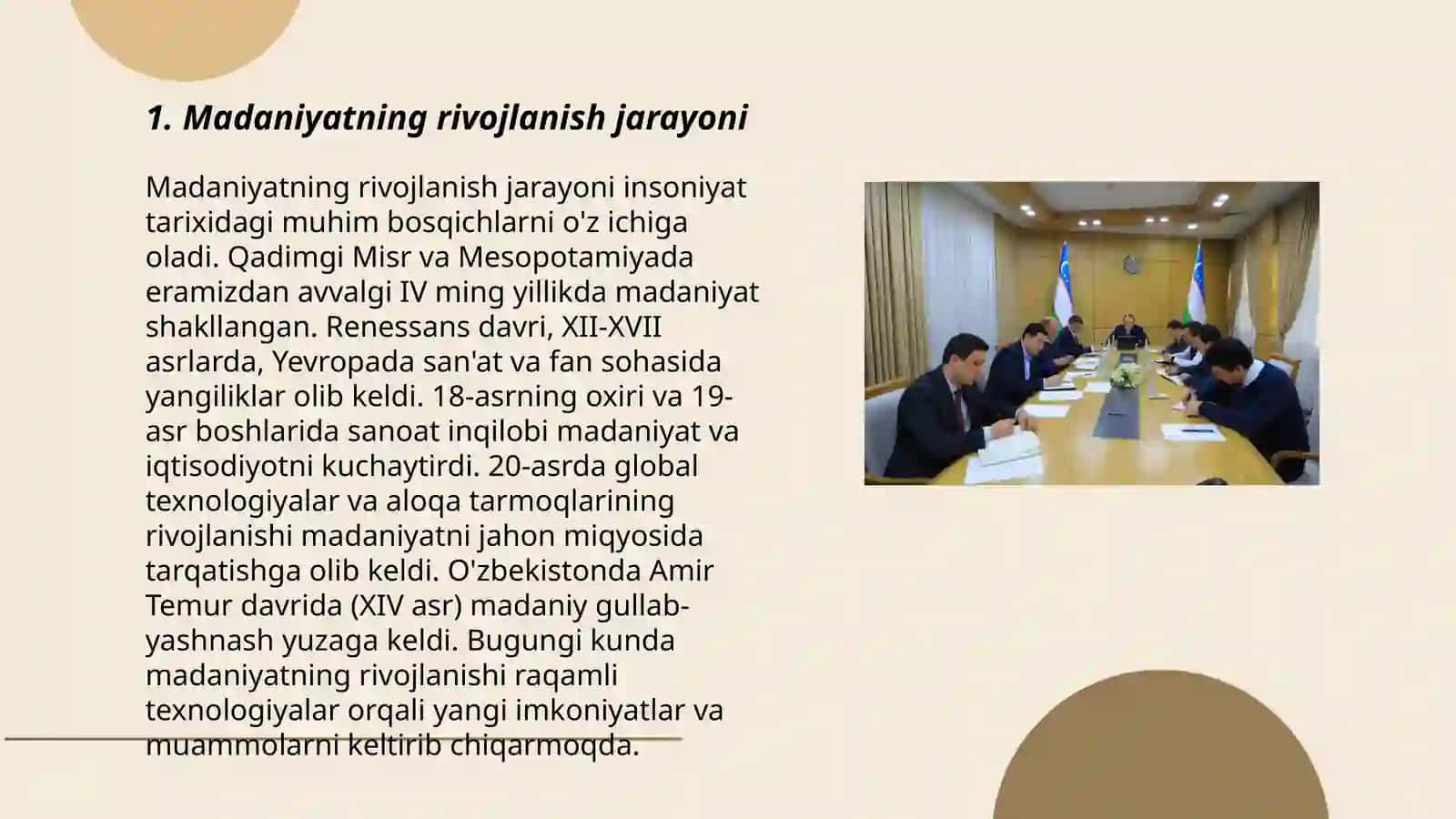 Madaniyat taraqqiyotining asosiy qonuniyatlari 3