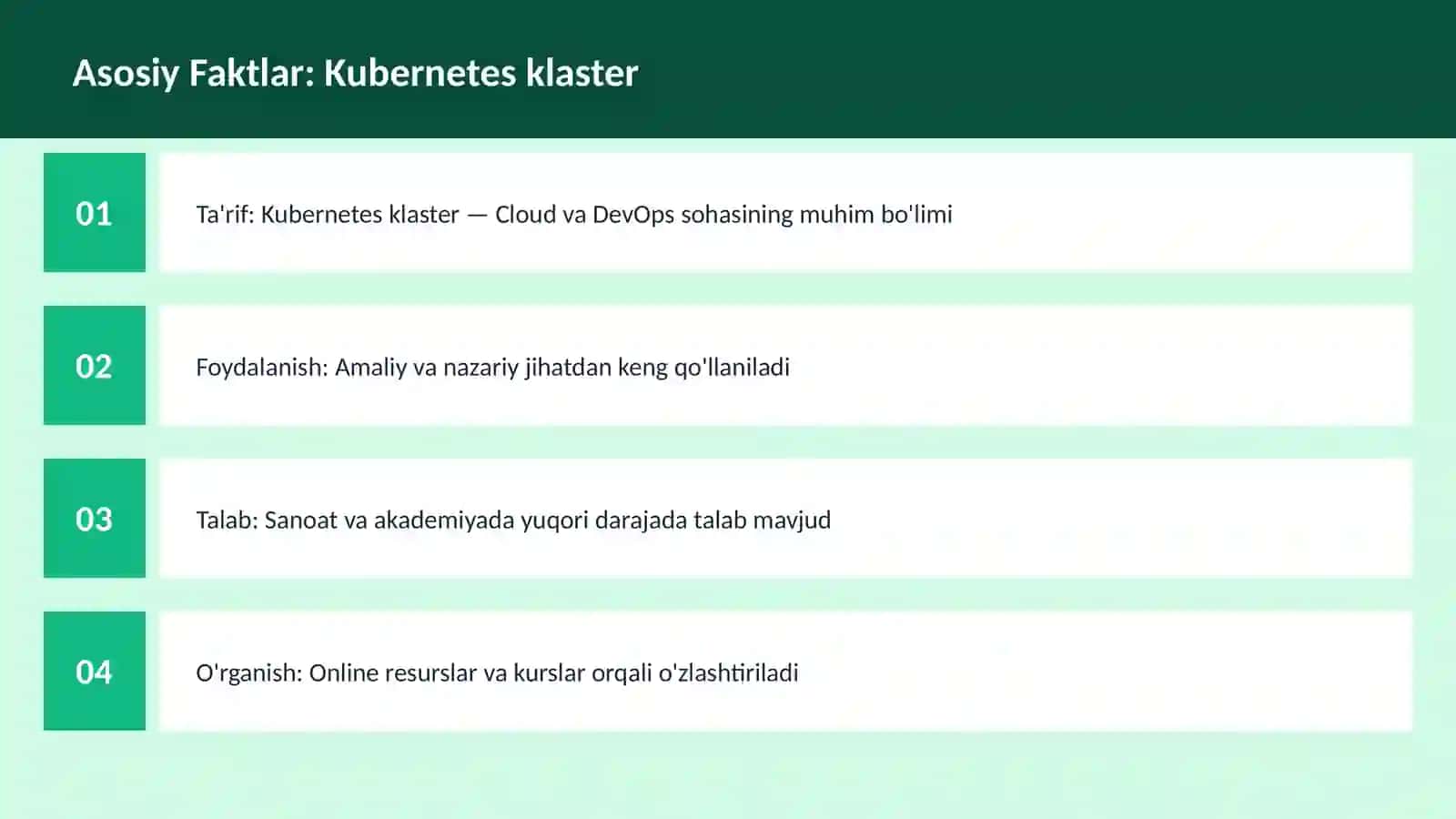 Kubernetes klaster 3