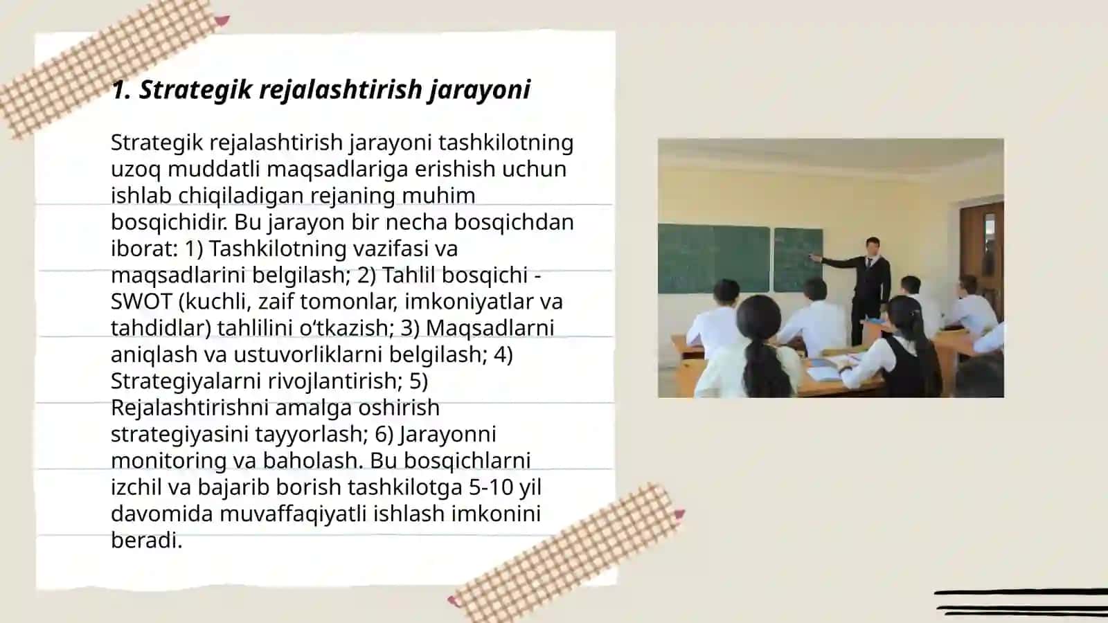 Kompaniyanida strategiyani amalga oshirish 3