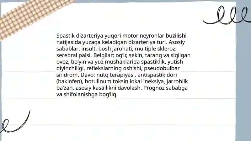 Dizarteriya turlari 3