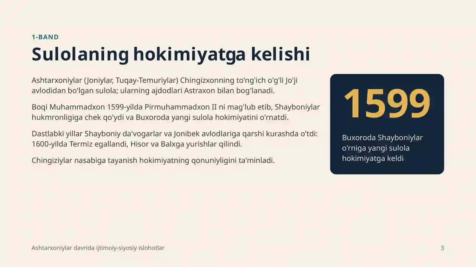 Ashtarxoniylar davrida ijtimoiy-siyosiy islohotlar 3