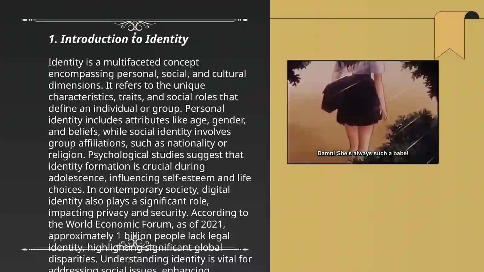 Lesson 1. Unit 1. Introductory lesson. IDENTITY 3