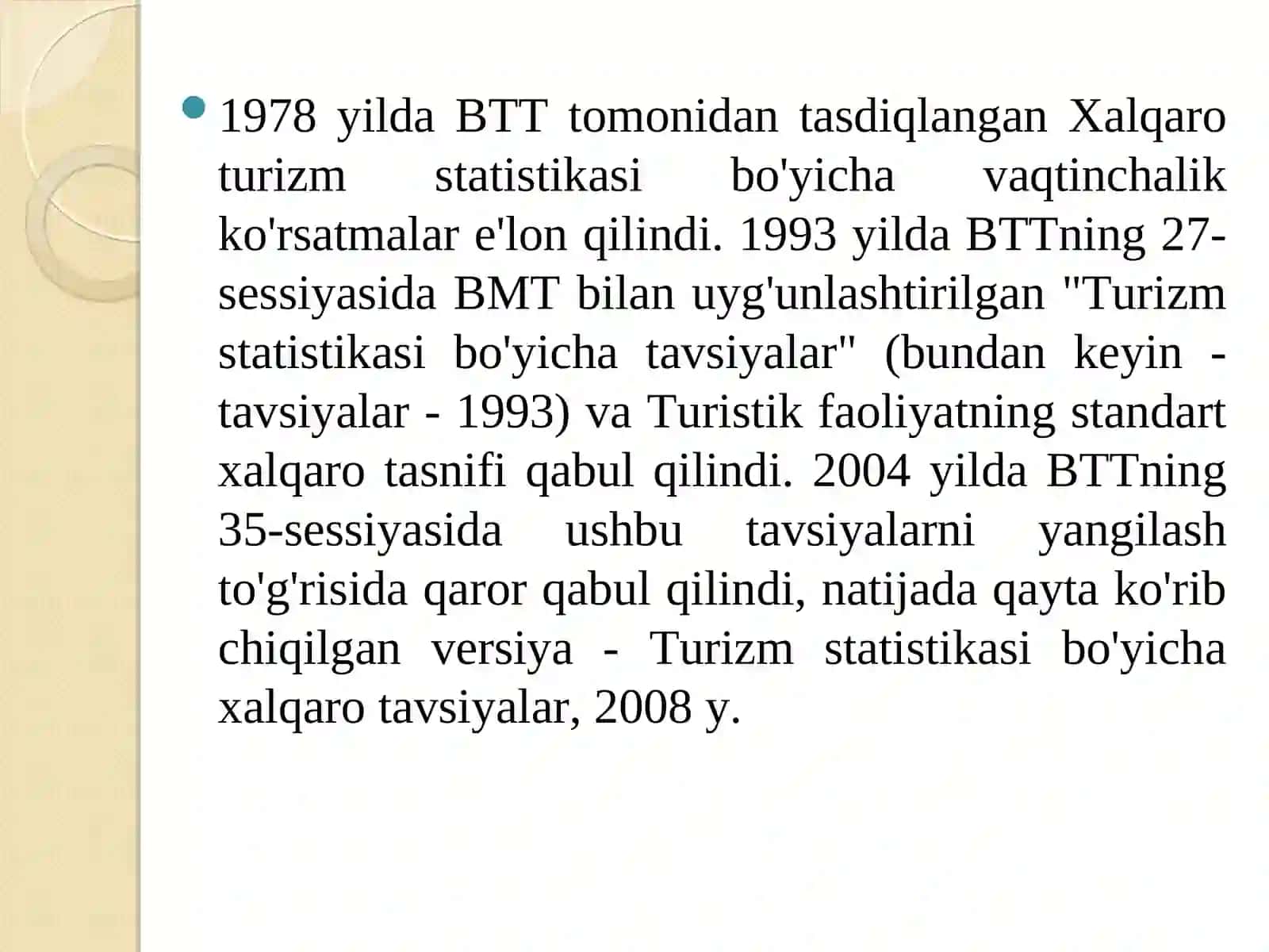 Xalqaro turizm statistikasi 3