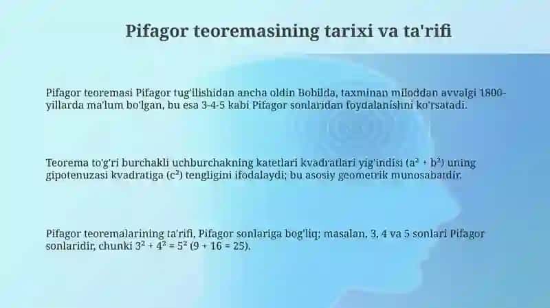 Pifagor teoremasi 3