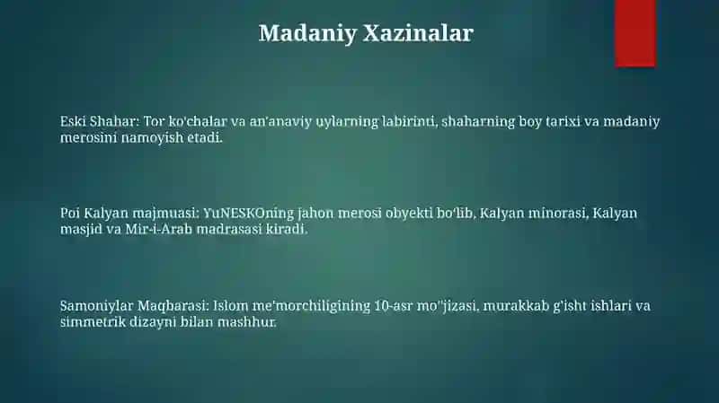 Zamonaviy Buxoro 3