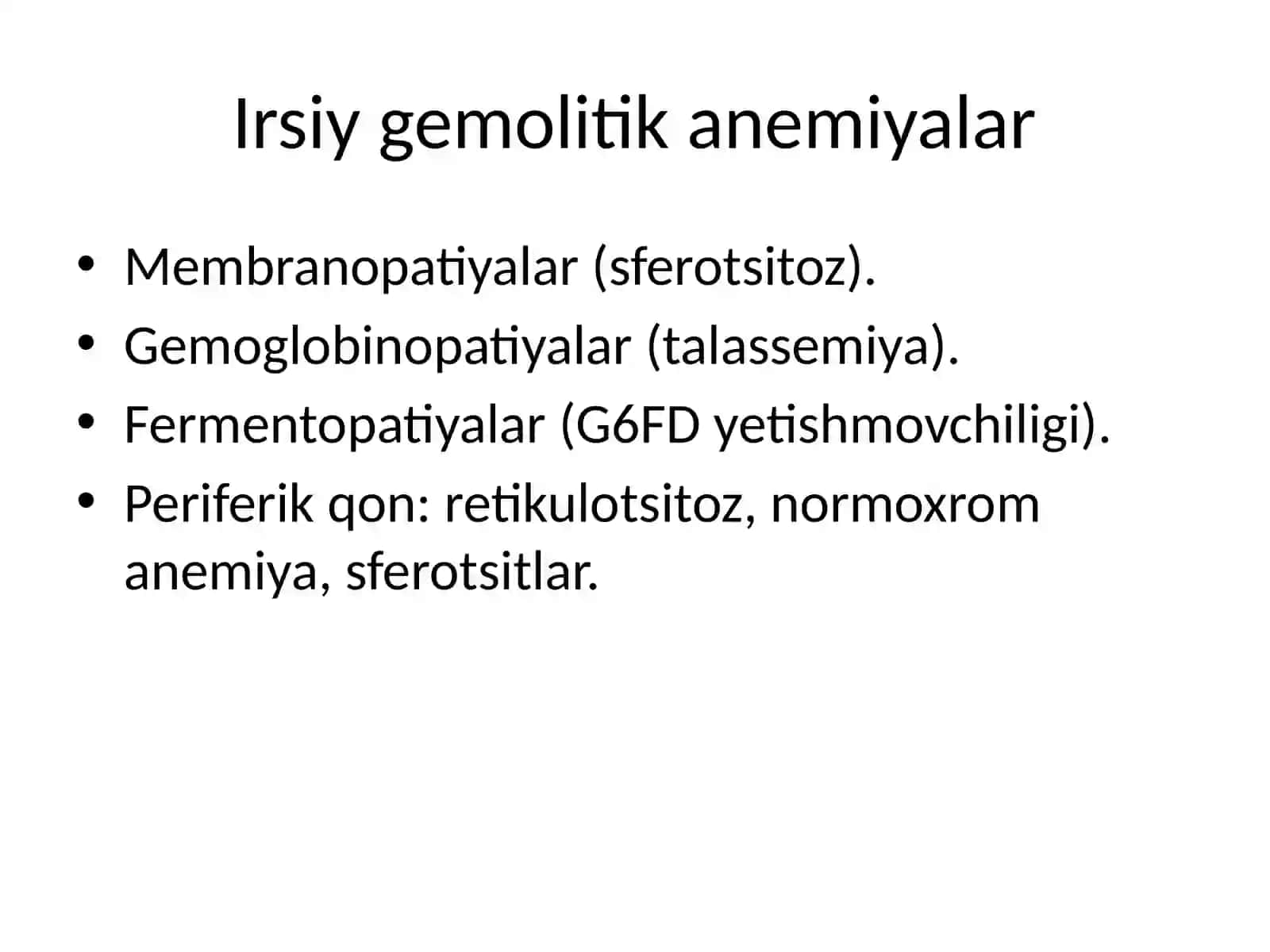 Gemolitik anemiya 3