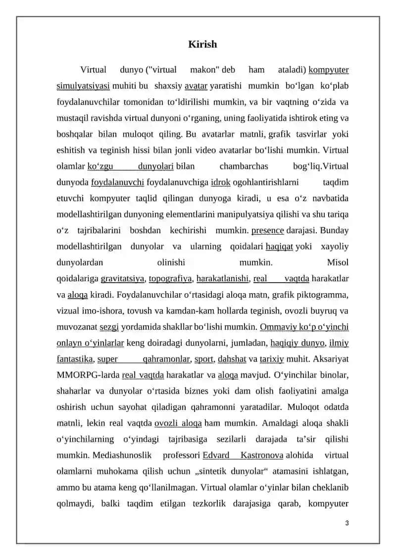 Virtual Olamdan Foydalanish va Himoyalanish 3
