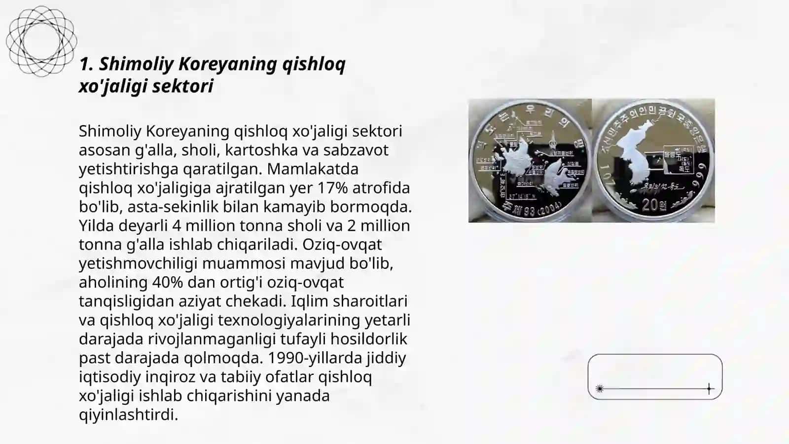 Shimoliy Koreyaning qishloq xo'jaligi sektori 3