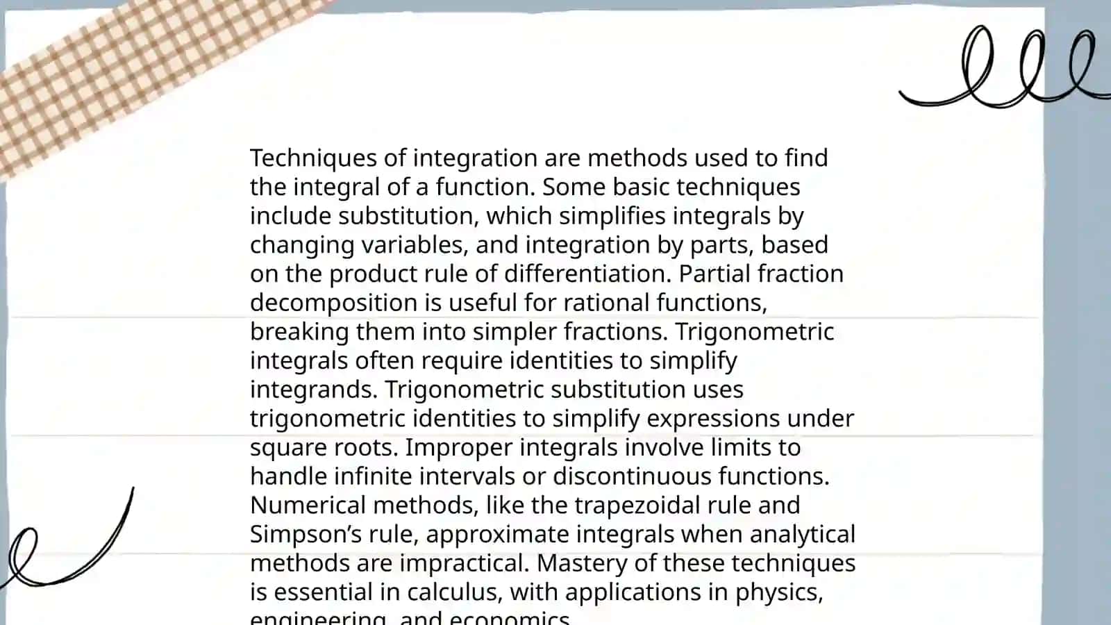 Calculus 2 (Integral calculus) 3