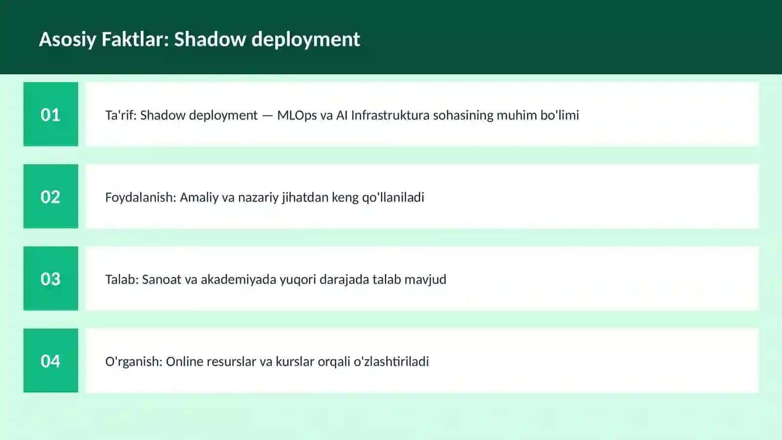 Shadow deployment 3