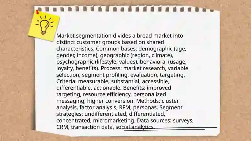 Market segmentation 3