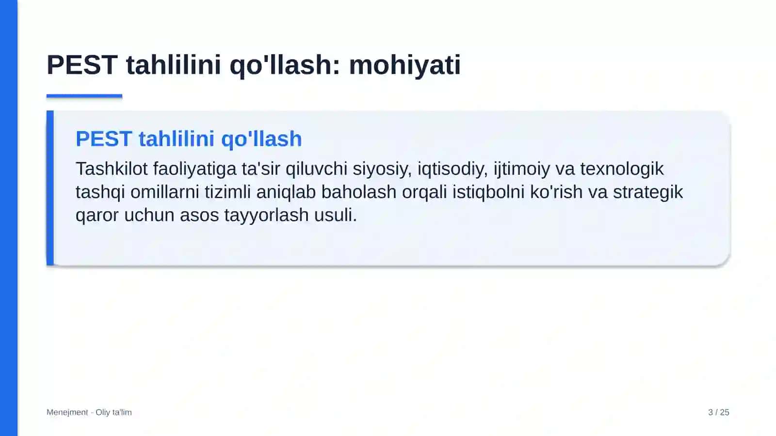 Elektronika do'konlarida PEST tahlilini qo'llash 3