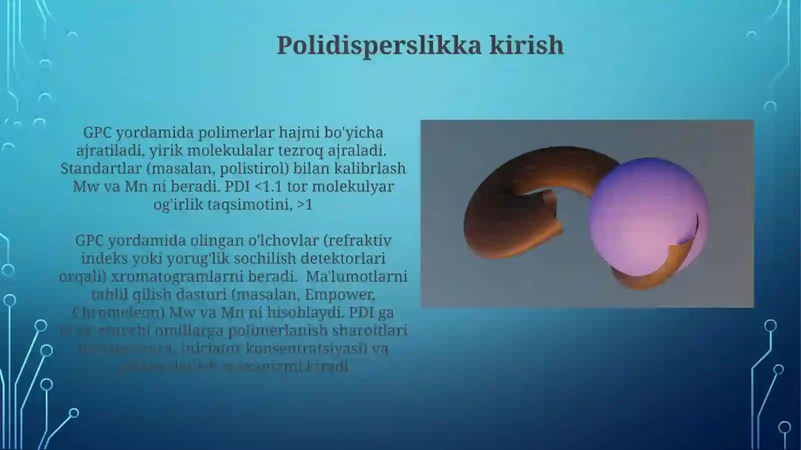 Polimerlarning polidispersligini aniqlash 3