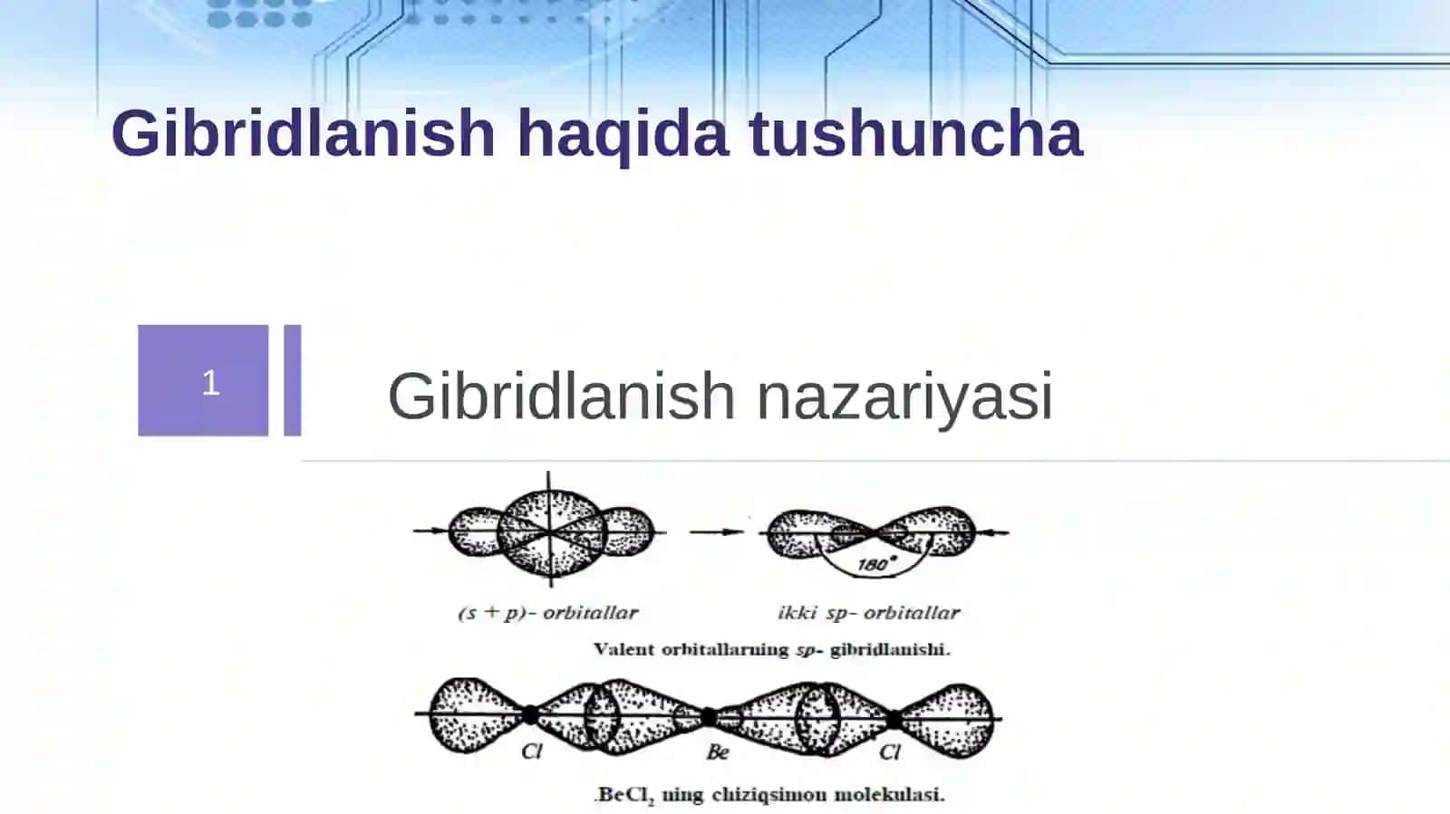 Gibridlanish nazariyasi 3