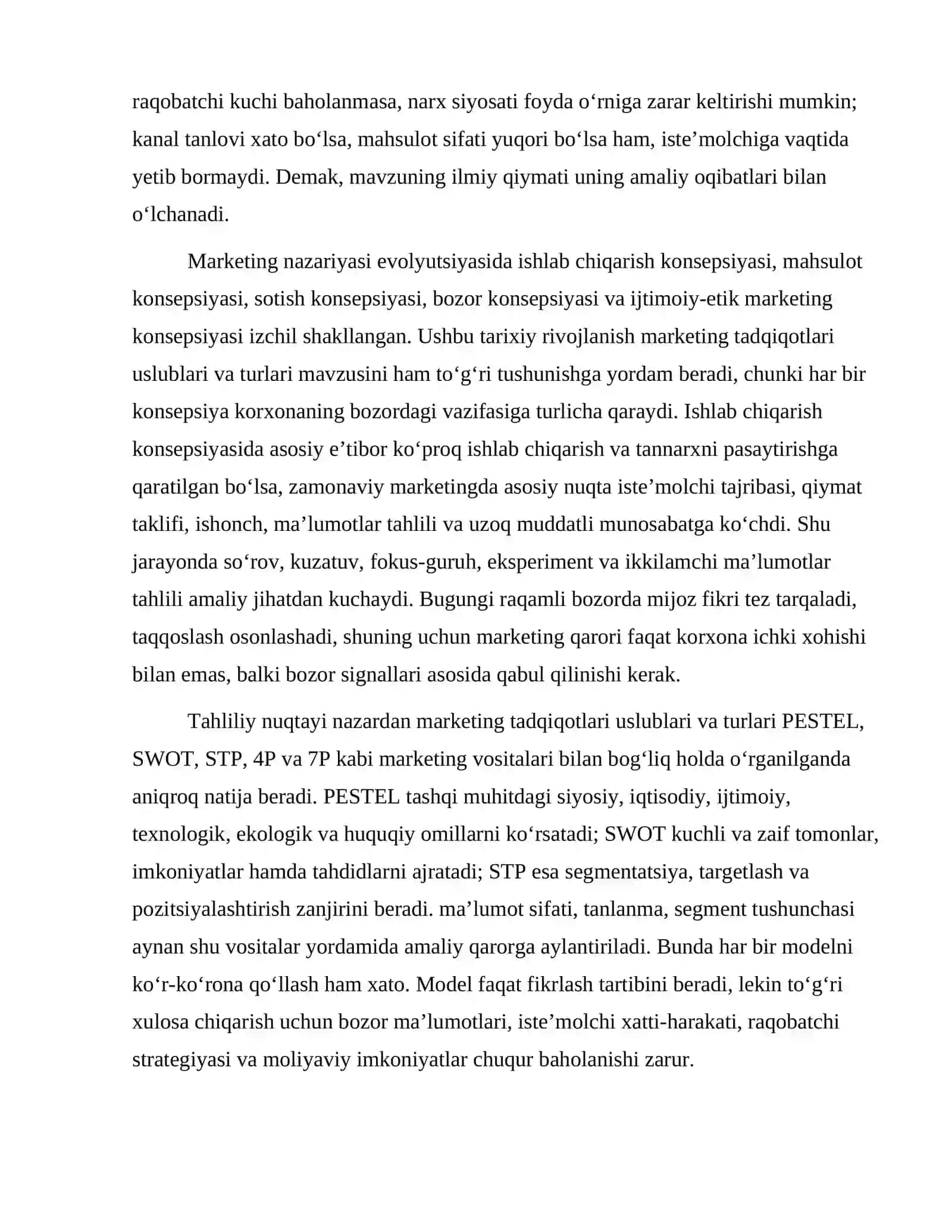 Marketing tadqiqotlari uslublari va turlari 3