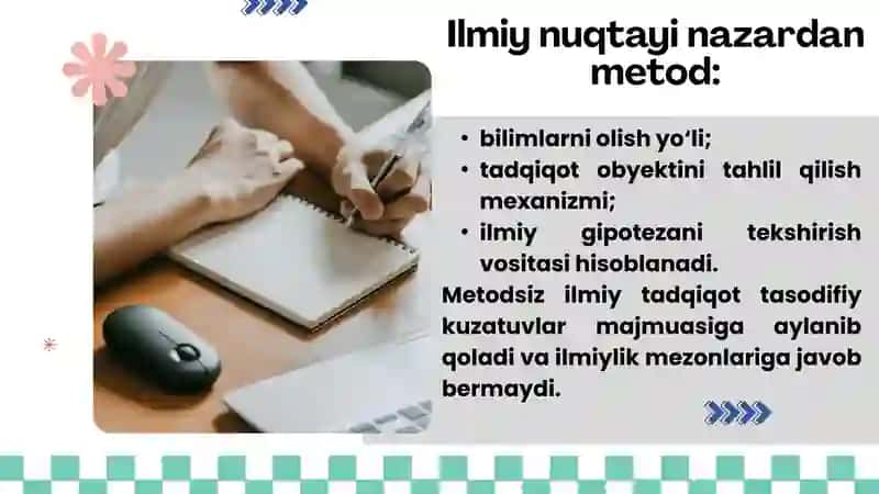 ILMIY TADQIQOTDA METOD TUSHUNCHASI 3