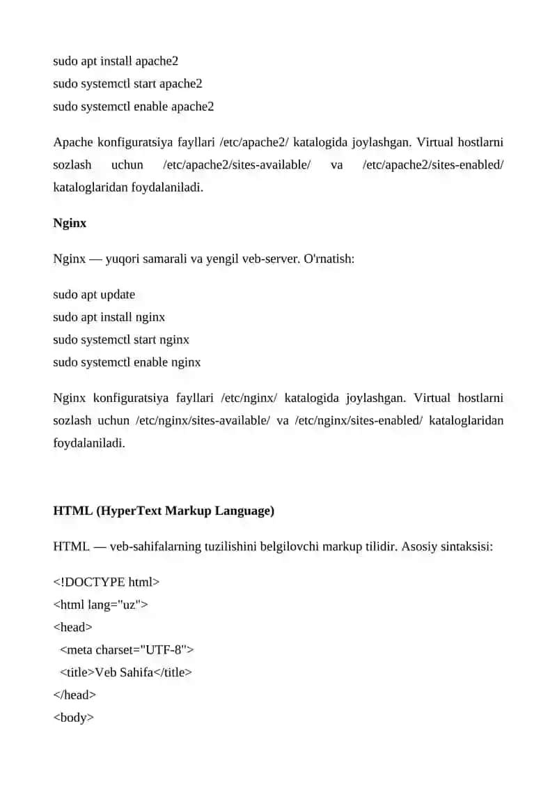 HTML, CSS, JavaScript Dasturlash 3