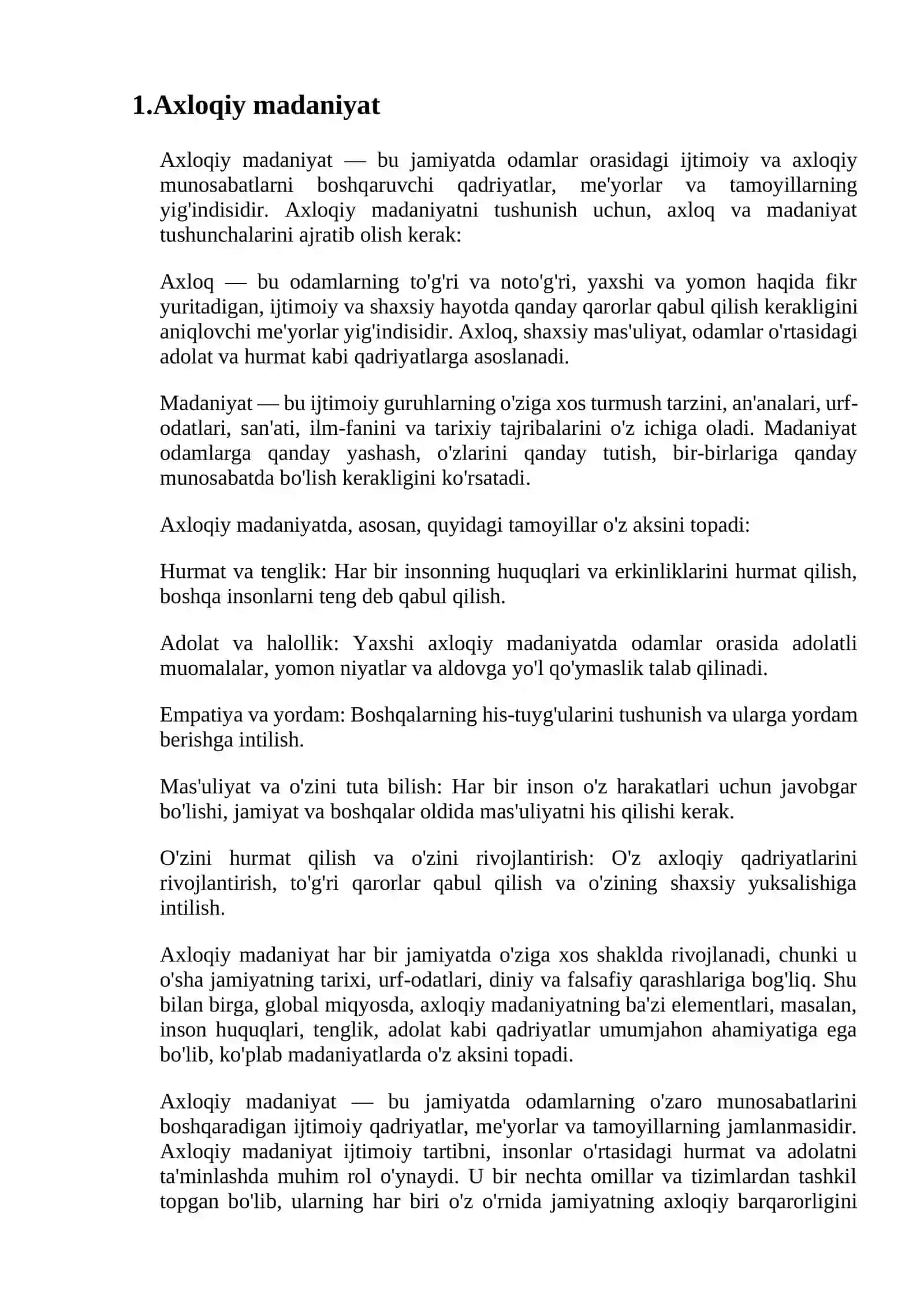 Axloqiy madaniyat 3