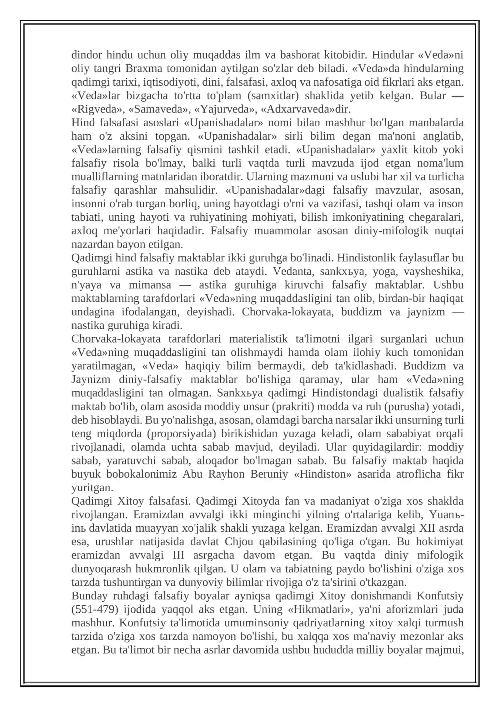 Sharq Xalqlarining Ilk Falsafiy Fikrlari 3