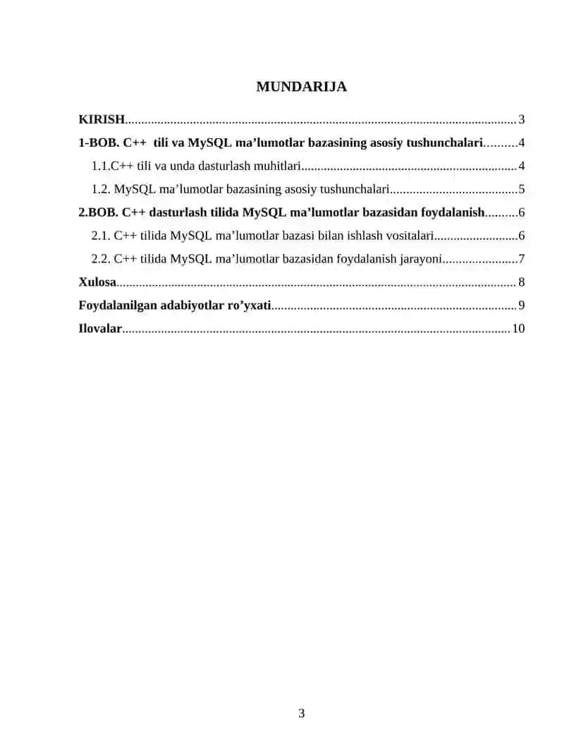 MySQL bilan ishlash 3
