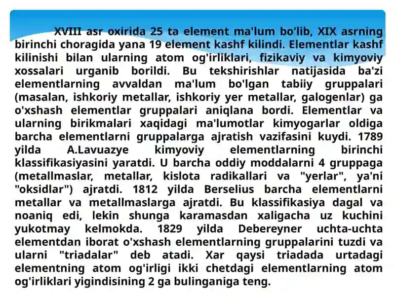 Kimyoviy elementlar davriysistemasi 3