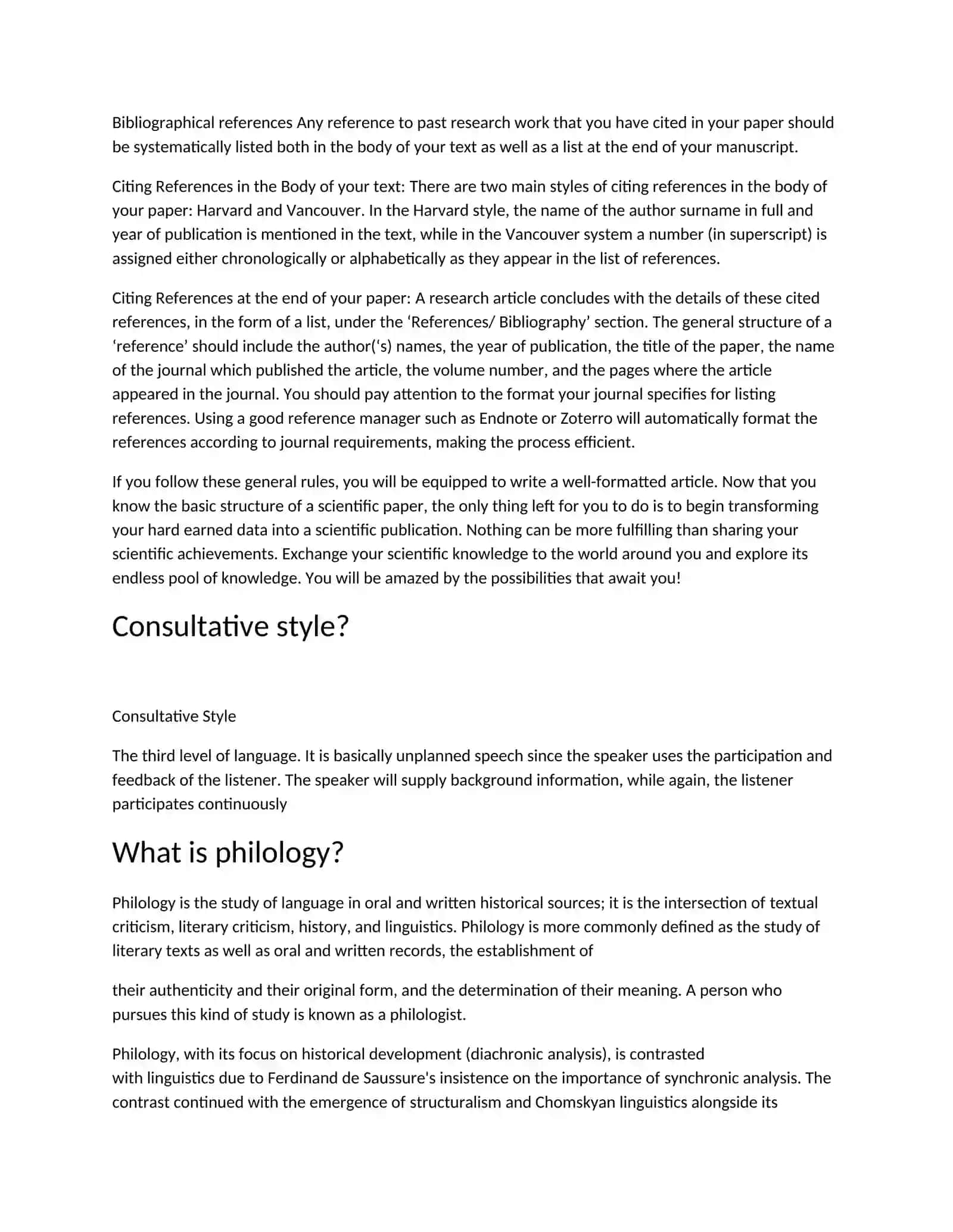 Speech Styles 3