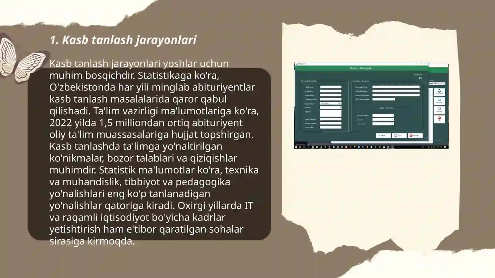 Kasb hunarga yo'naltirish shakllari 3