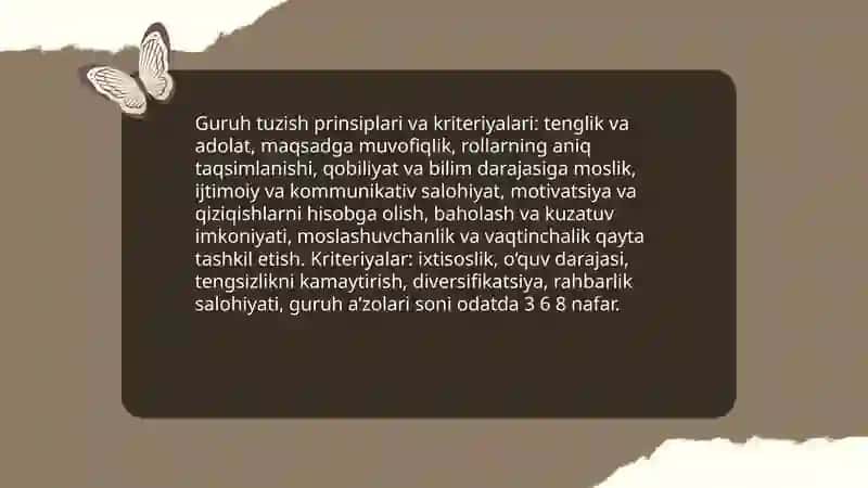 Guruhli ta'limda o'quvchilarning faoliyati qanday tashkil qilinadi 3