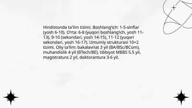 Hindiston ta'lim tizimi 3