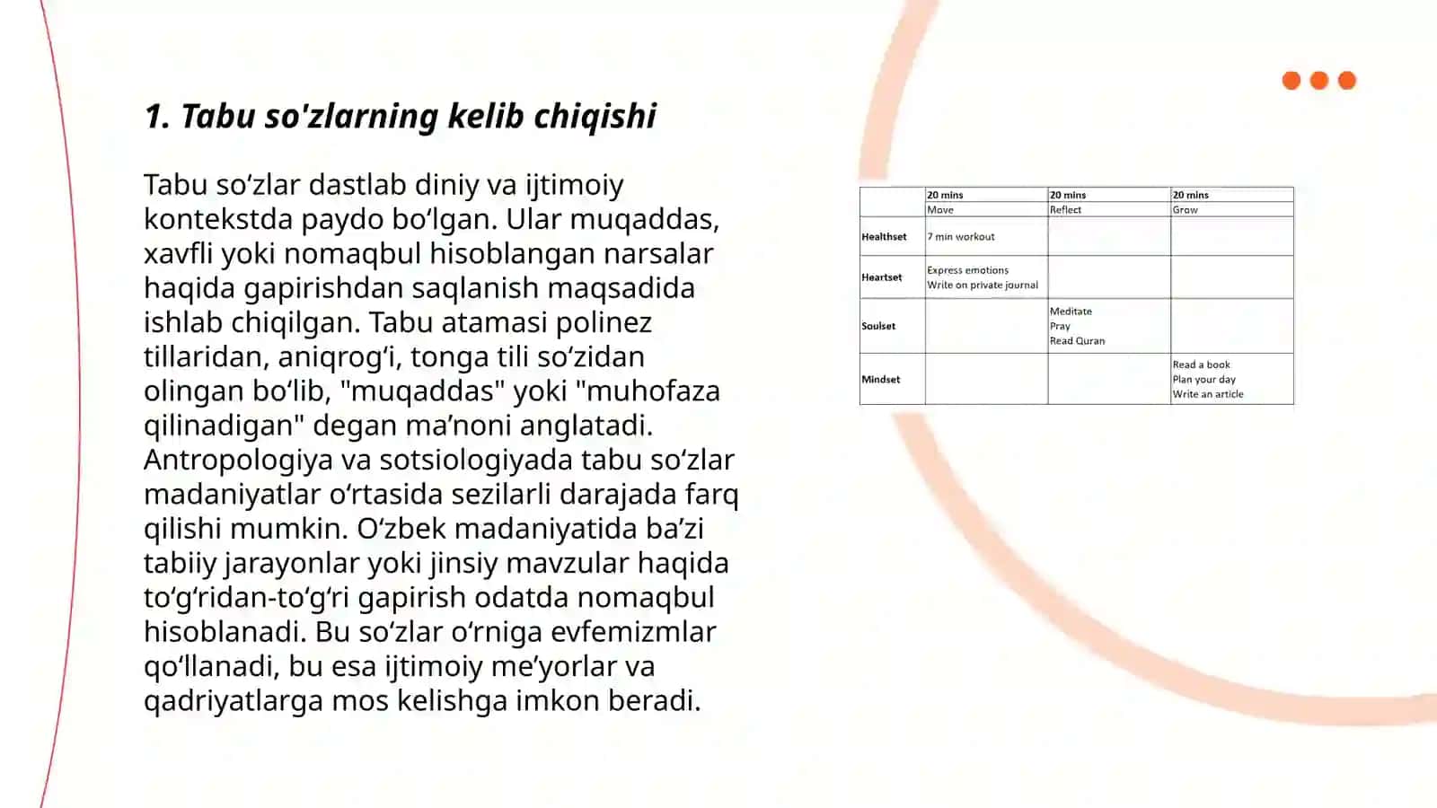 Tabu va evfimizmlar. Terminologiya 3