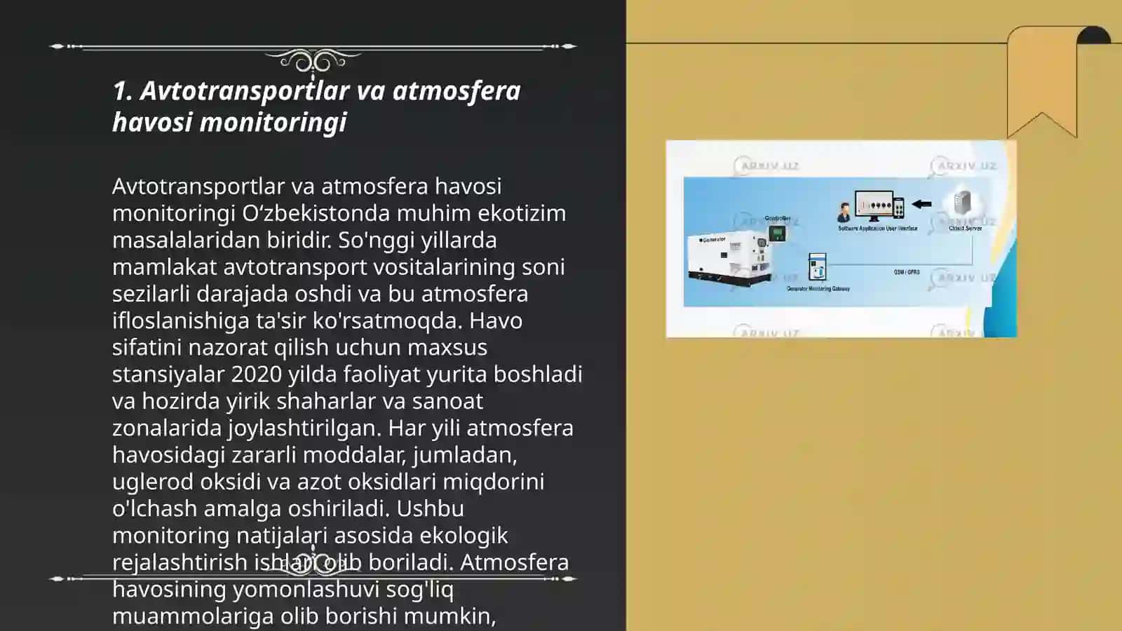 Avtotransportlar va atmosfera havosi monitoringi 3