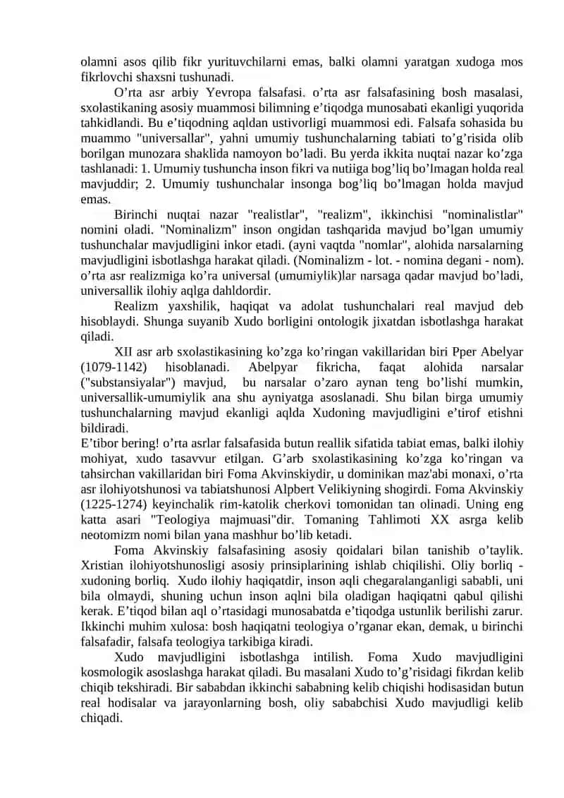 XVII-XIX asr Yevropa falsafasidagi oqimlar 3