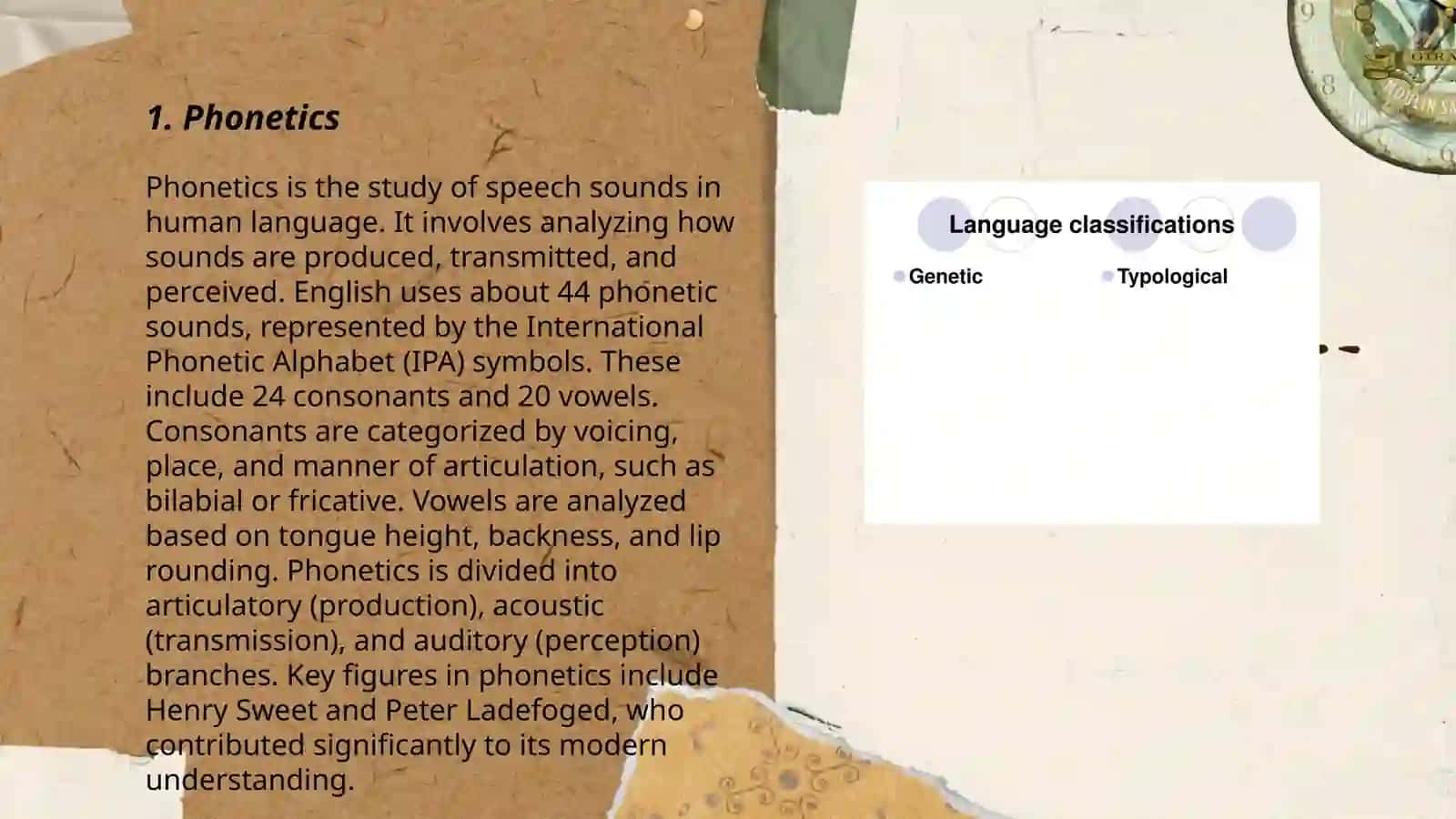 The basic classification of language 3