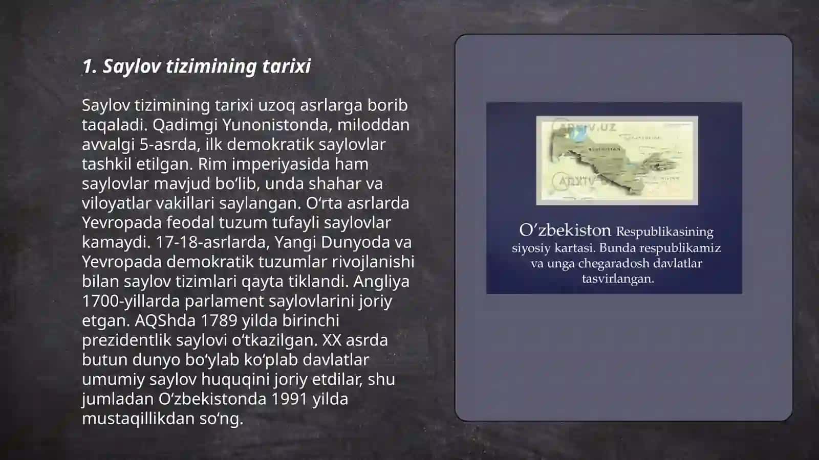 Saylov tizimi 3