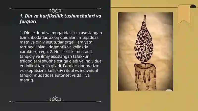 Din va hurfikrlilik 3