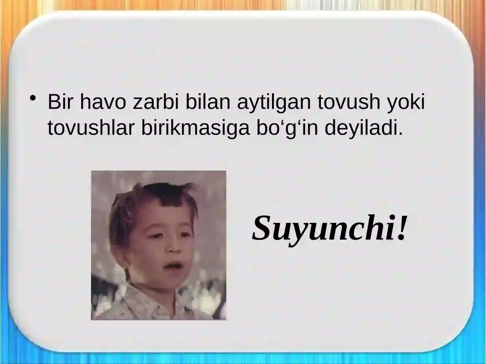 BO‘G‘IN VA UNING TURLARI 3