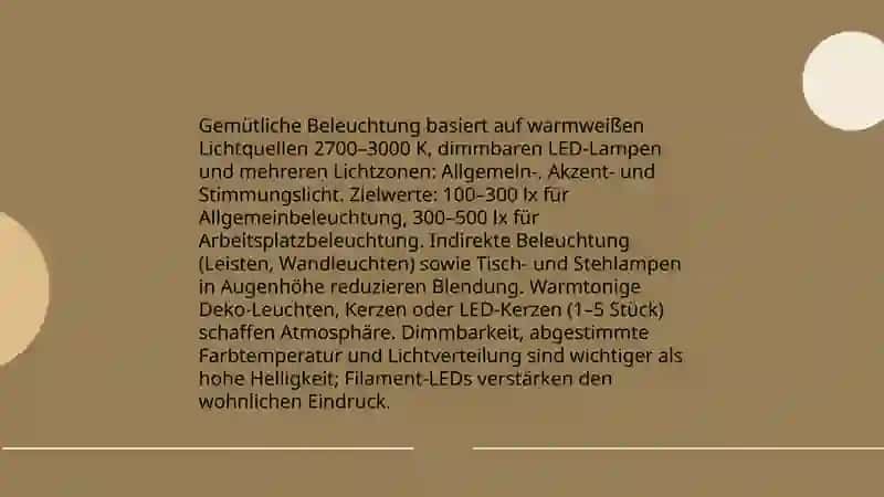 Gemütliche Beleuchtung 3
