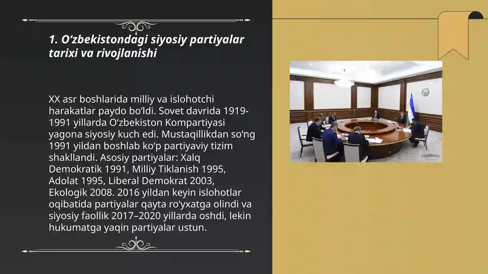 Oʻzbekiston siyosiy partiyalari 3
