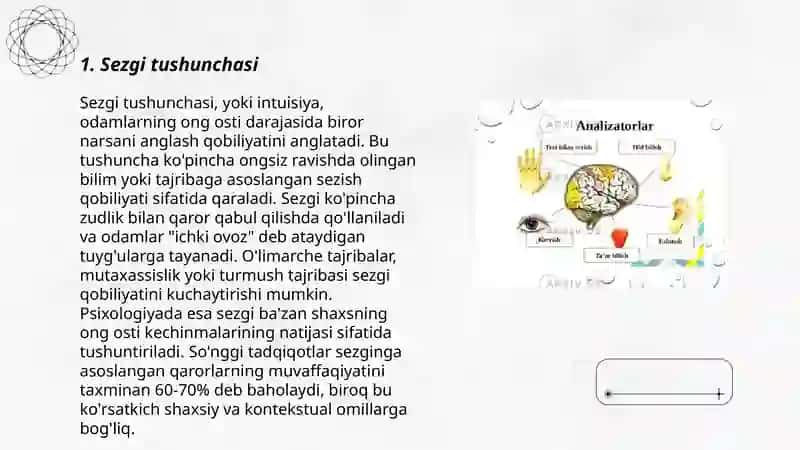 Sezgi turlari 3
