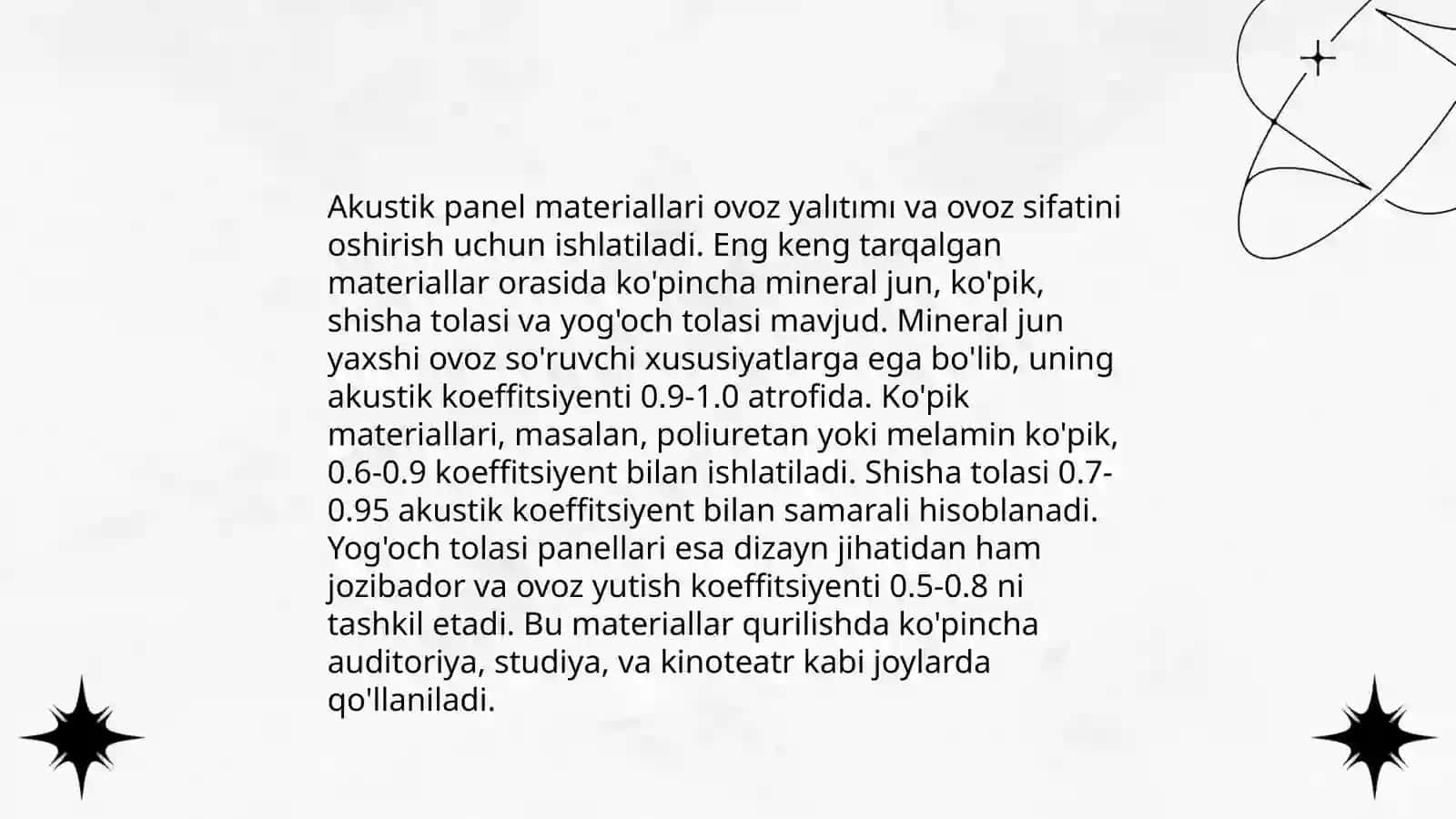 Akustik panel materiallari 3