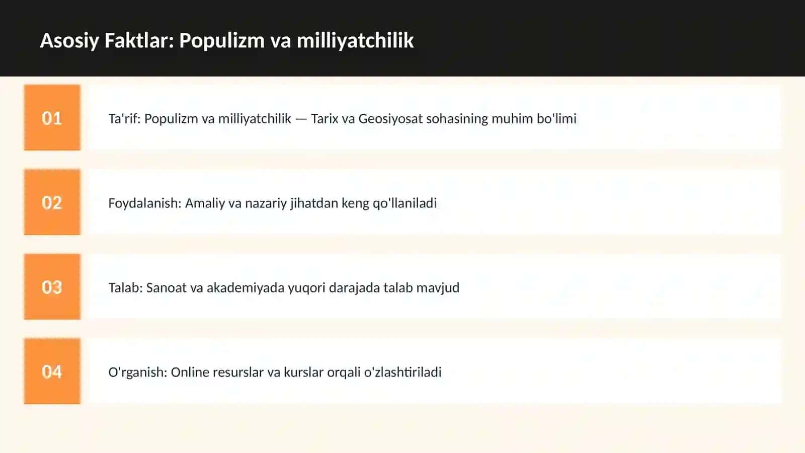 Populizm va milliyatchilik 3