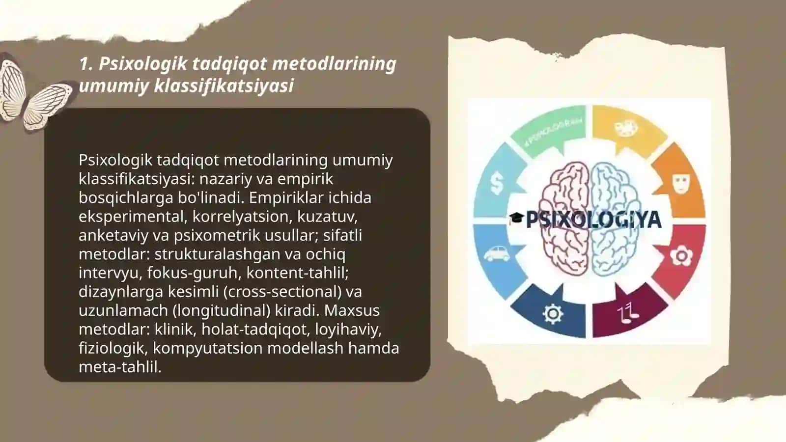 Psixologik tadqiqot metodlari klassifikatsiyasi 3