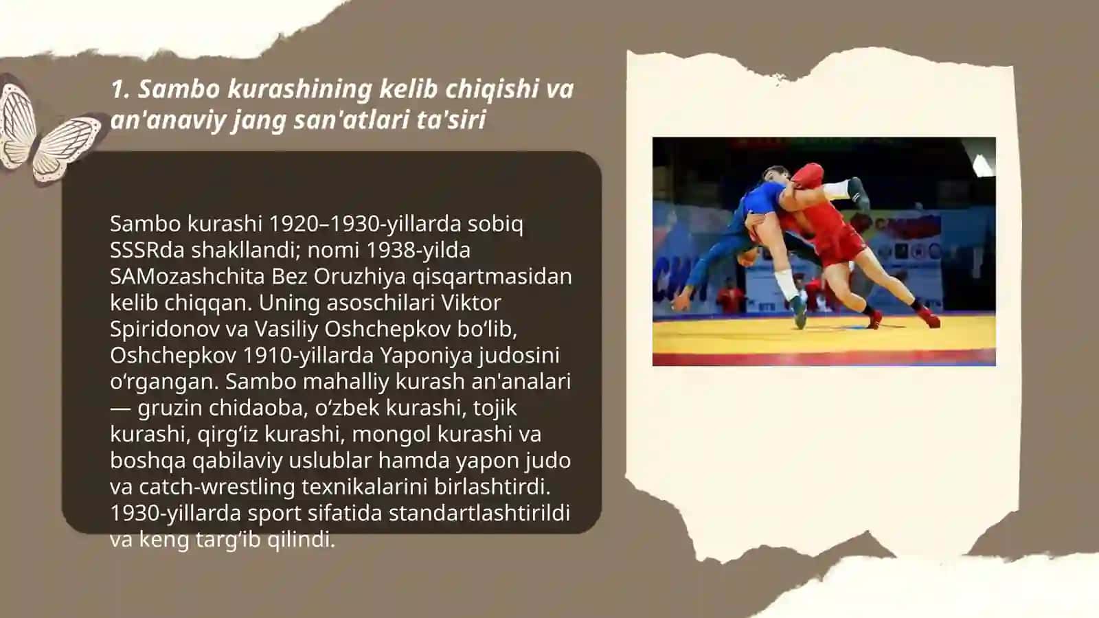 Sambo kurashining rivojlanish tarixi 3